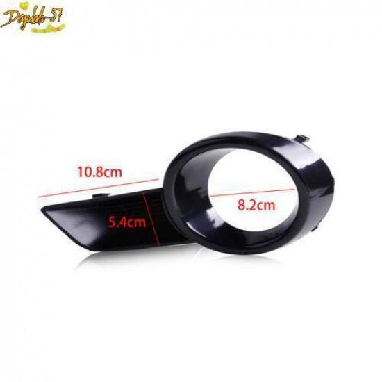 Pair Front Bumper Fog Light Lamp Grille Cover For Toyota Highlander 2008-2010