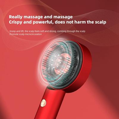 Electric Massage Comb Red Light Massage Comb Scalp Massager for Hair Growth Essence Liquid Nursing Introduced Into Scalp