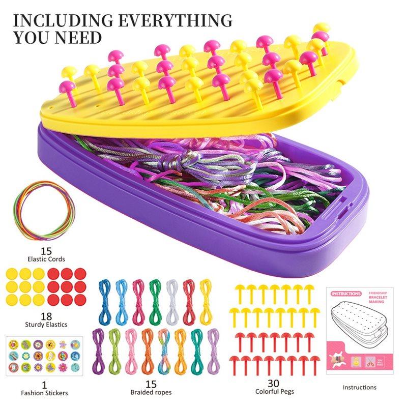 Friendship Bracelet Making Kit Best Birthday Gift Top Trending DIY Jewelry Bracelet Stringing Machine