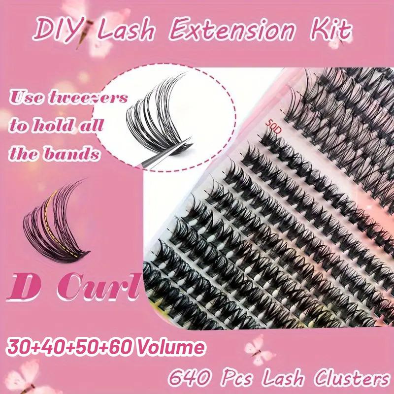 

Новый трансграничный продукт: 800 Пучков Ресниц для DIY, 30D, 40D, 50D, 60D Густые, с изгибом D, Сегментированный Набор Накладных Ресниц. 4мл чёрный