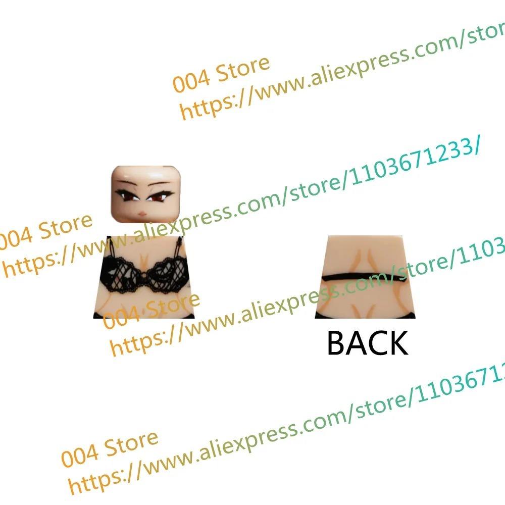 18+ Adult Building Block MOC Anime Action Figure Sexy Model Date Cartoon Swimwear Girl Hair Kit Ornament Toy Gift Collection F31
