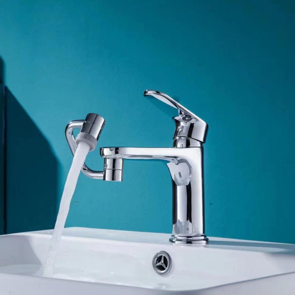 1080° Universal Kitchen Faucet Anti-splash Aerator Bathroom Tap Rotatable Faucet Extender Bubbler Head Faucet Nozzle Adapter