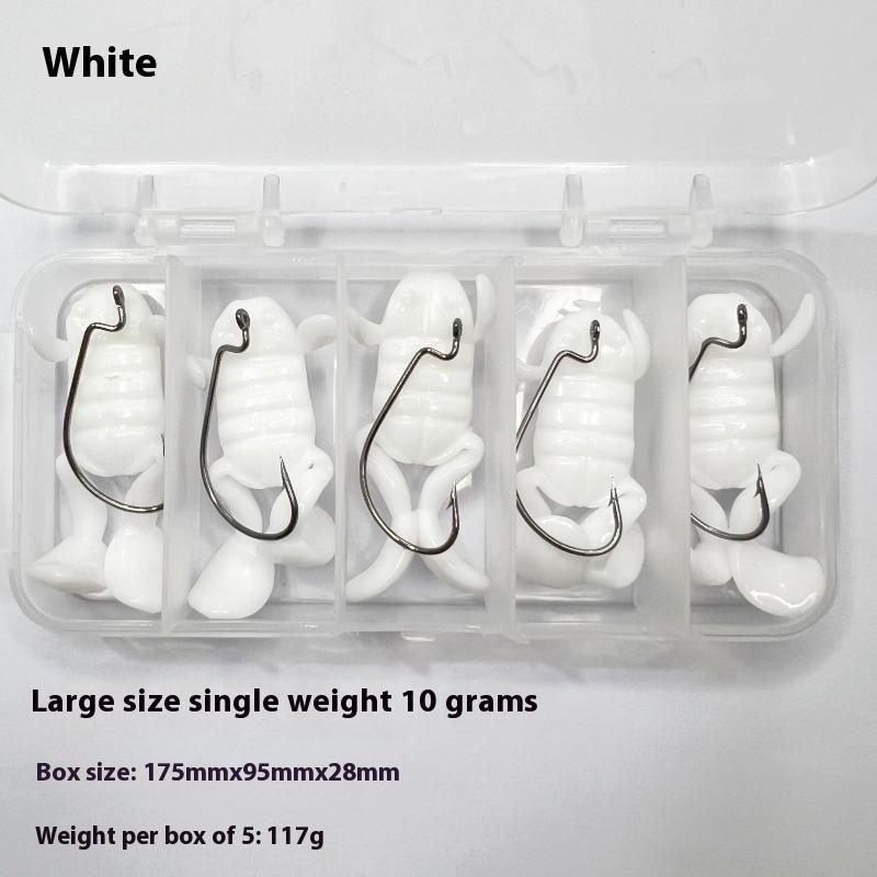 5Pcs/Set Lure Bait 10G/Piece Water Surface Kick Frog Fake Bait High Simulation Tpe Frog Soft Bait Frog-Like Stance Lure