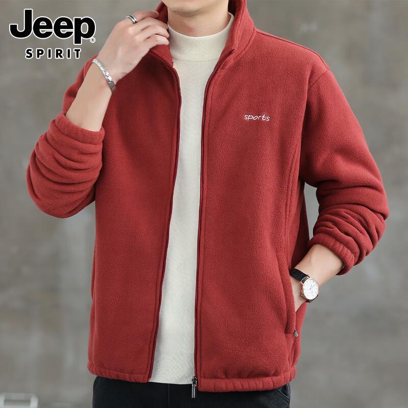 JEEP SPIRIT Men's Stand Collar Jacket
