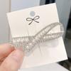 Glitter Shiny Hair Clip Diamond Metal Rhinestones Bow Tie Geometry Korea's New Bow Simple Rhinestone Side Bangs Pearl Hair Clips