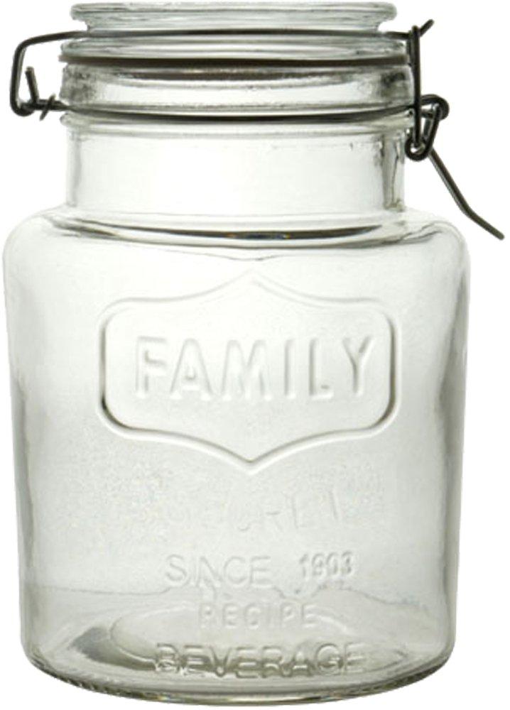 Living Storage Container Canister Glass S Size Approximate Capacity Diameter x Height Clear Almond 15L 122 183cm 5198₽