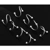 Mixed Style Stainless Steel Curved Barbell Spike Tongue Ring Jewelry