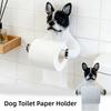 3D Dog Shape Dog Toilet Paper Holder Cute Wall Mounted Roll Rack Dog Toilet Roll Holder  Kitchen