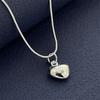 Korean Fashion   Copper Designer Jewelry Lovely Little Heart Pendant with Snake Bone Chain Necklace for Women Gifts