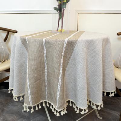 Table Cloth Round Tablecloth With Tassel Home Textile Nordic Style Kitchen Waterproof Table Cover Modern Home Decor