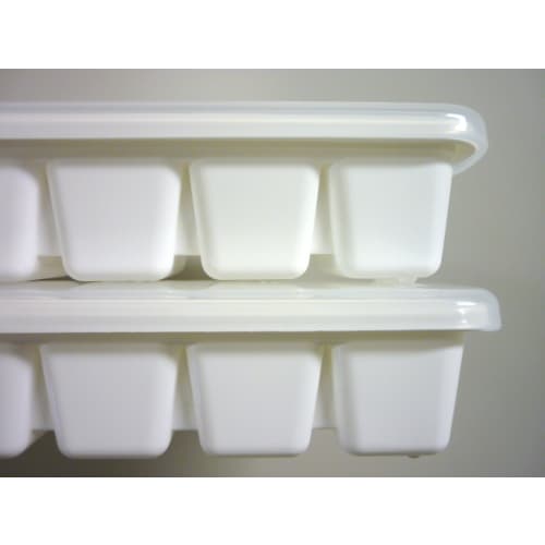 Asvel Slim Ice Tray, 3 Tiers, Stackable, White, Made in Japan