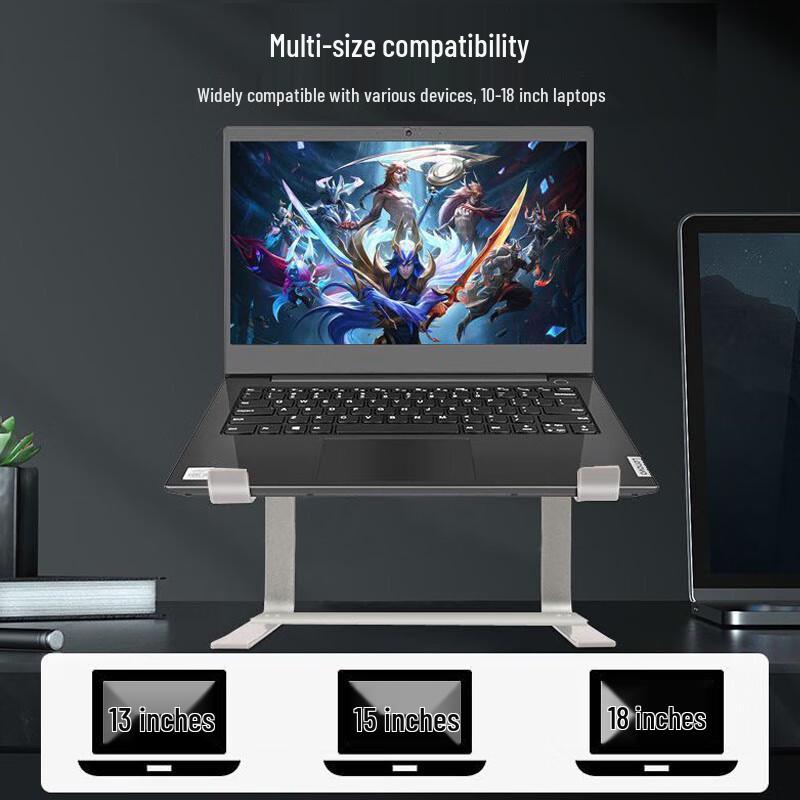 Verstellbarer Gaming-Laptop-Kühlständer mit kabellosem Laden