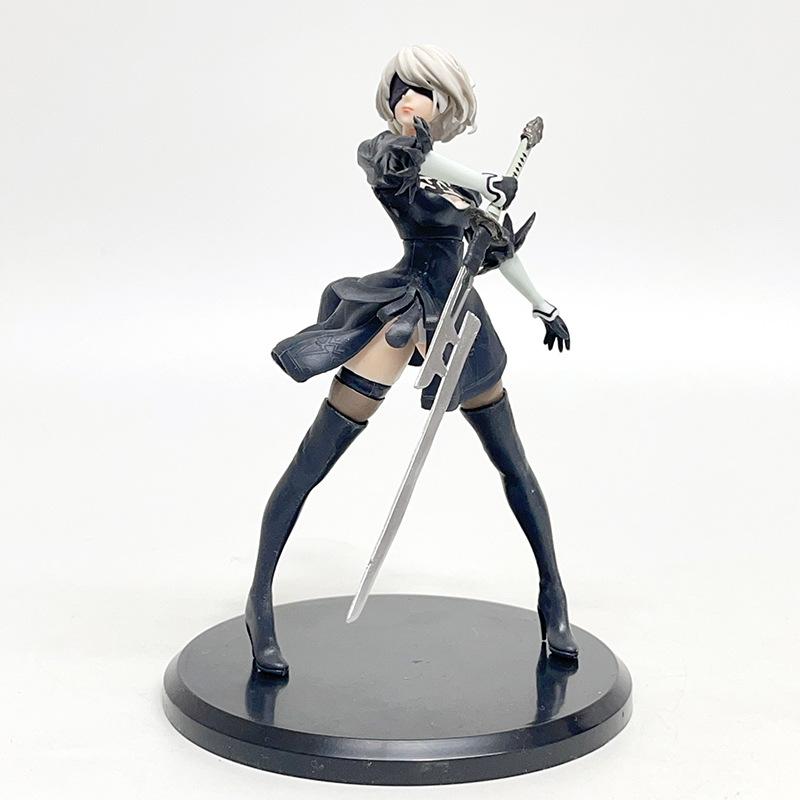 Горячая 18 см Серия Yorha 2B Аниме Фигурка ПВХ Коллекционная Фигурка Действия Модель Кукла Статуэтка Подарок Игрушки