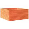 Plant Pot Wax Brown 100 X 100 X 46 Cm Solid Pine Wood