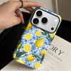 North American Station Art Style Simple Lemon Suitable for Apple 16Pro Filin Mobile Phone Case iPhone Double Anti-drop Cover