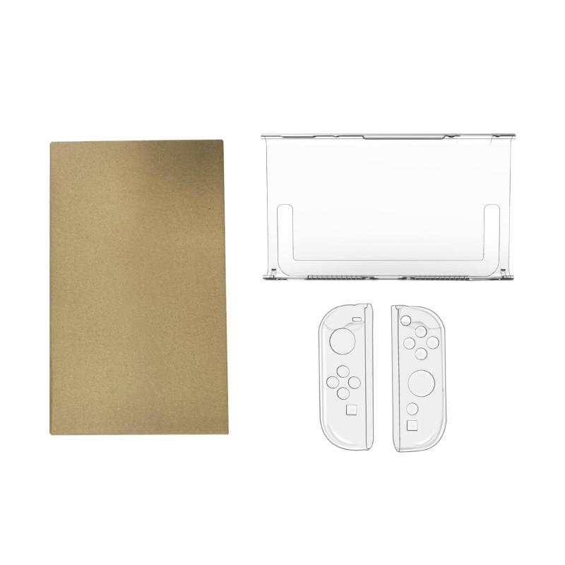 Clear Hard Protective Cover Strong Scratch Resistant Lightweight Case Shockproof Transparent Shell for Consoles 2 1