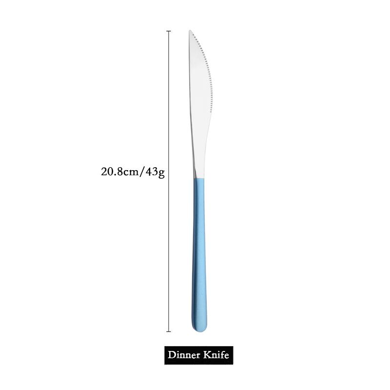 304 Stainless Steel Dinner Knife Cutlery Set 1Pcs Sharp Steak Knife Western Gold Knife Restaurant Table Knife Dinnerware Set