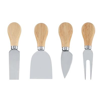 4PCS/Set Edelstahl Käsemesser Set Holzgriff Käseschneidemesser Hobel Schneider Set