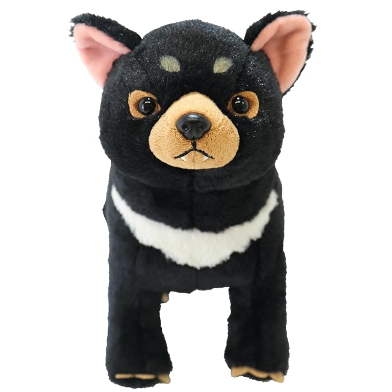 SunLemon Fluffies Medium Tasmanian Devil Plush Toy, 14 x 37 x 22 cm, Cute Rare Animal Series, P-1063