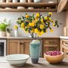 Green Leaves Artificial Lemon Branch Faux Lemon Fake Plants Simulation Fruit Tree  Home Garden