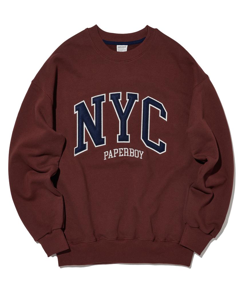 PAPERBOY New York City Sweatshirt - Burgundy