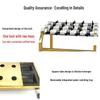 Titanium Gold 12-Head Commercial Umbrella Stand with Lock for Hotel Lobbies