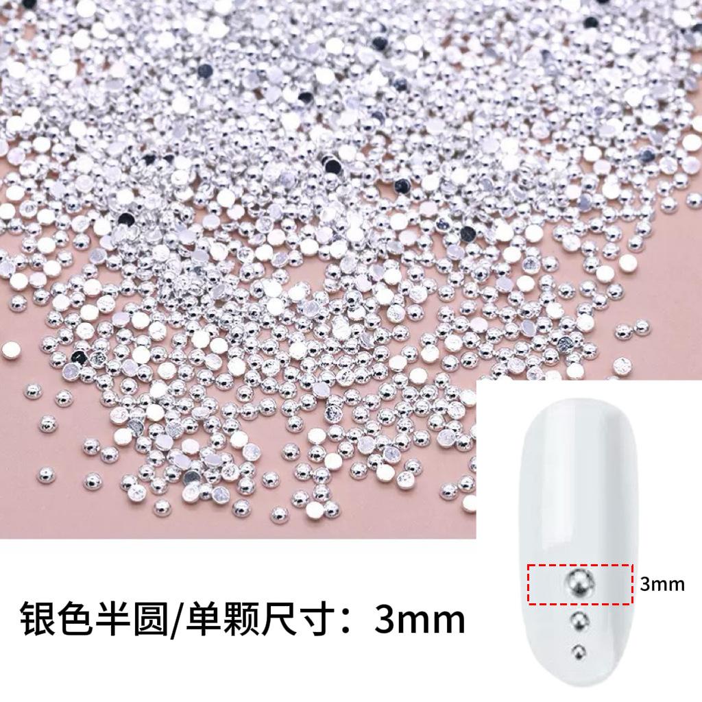 Punk Style Alloy Rivet Nail Art Decorations 3D Pointed Cone Large Medium Small Nail Decorations DIY Accessories