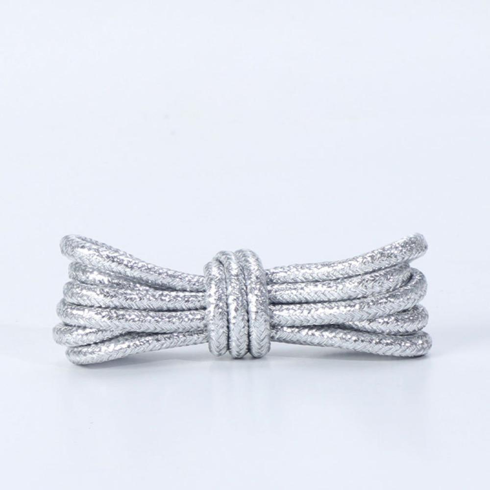 1Pair Creative Sneaker Laces Pearlescent Colorful Lurex Shoelaces  Shoe Accessories