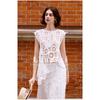 DIMANAF 2026 New Summer Women Vest T-Shirt Sleeveless Basic Fashion Tops Lace Tees Casual Loose Green Tees 255