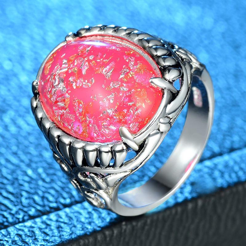 Popular Court Vintage Ring Female Symphony Opal Ring