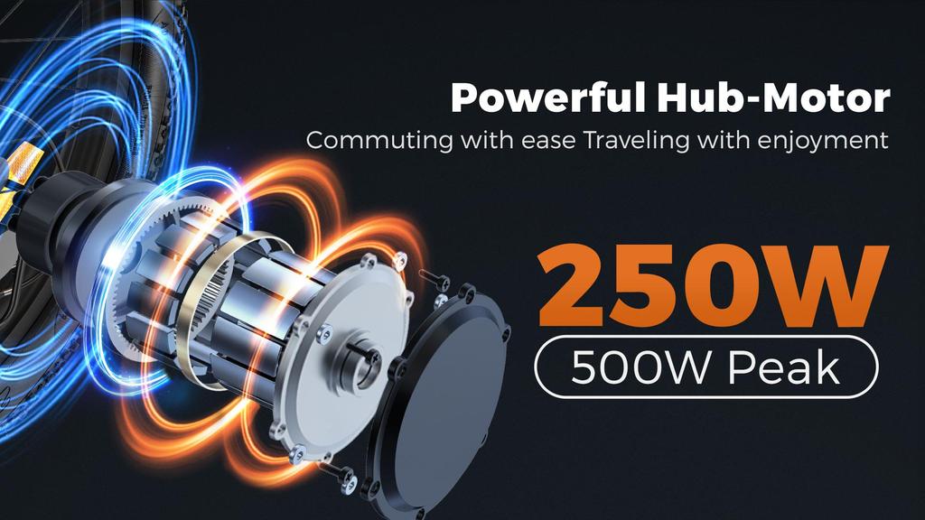 ENGWE T14 Urban Off-Road Electric Bike – 42km Range, 48V10Ah Battery, Compact Design, Suitable for Teenagers and Short Commuting