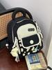 Schoolbag New dopamine contrasting color children's schoolbag Multi-compartment large-capacity student schoolbag Outdoor travel backpack