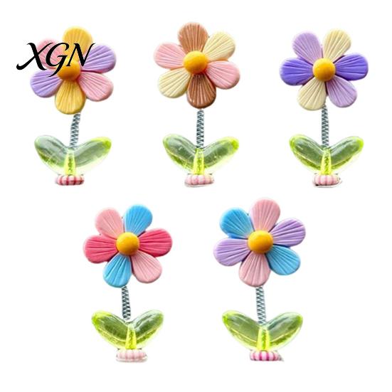 Innenraum-Autodekoration Federnde Wackelblume Armaturenbrett-Ornament, Wackelkopf-Sonnenblumen-Dekor, Niedlich für Rückspiegel und Home Office