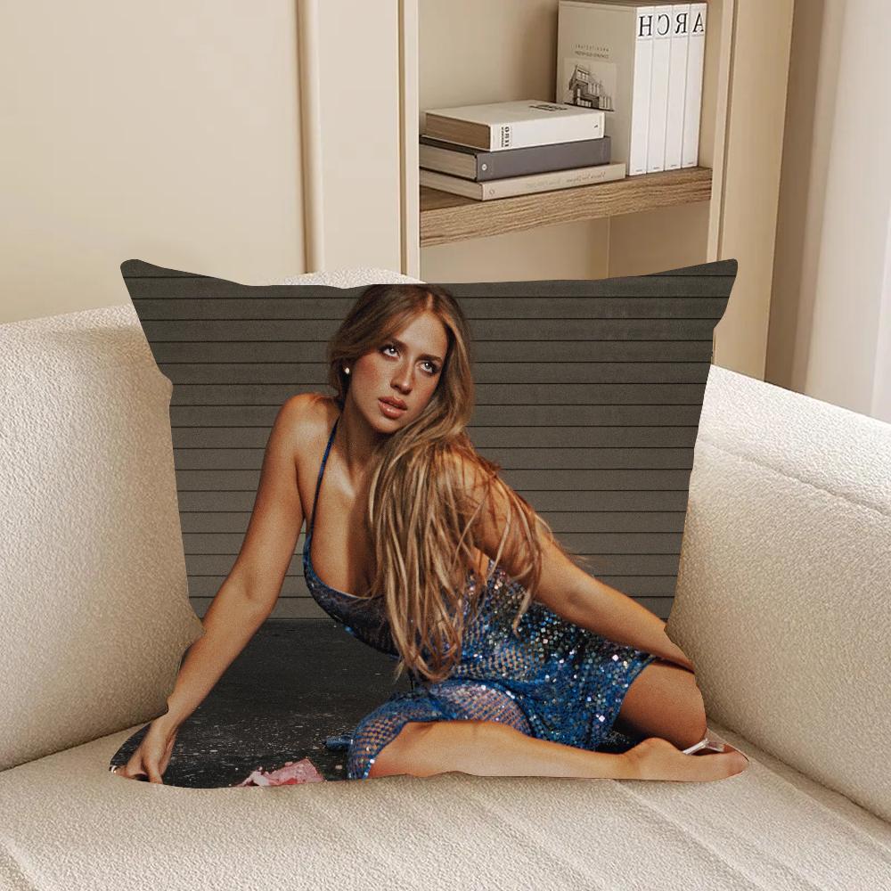 Singer Tate M-Mcrae So Close To What Pillow Case Square Double-Sided Printing Short Plush Sofa Cushion Cover