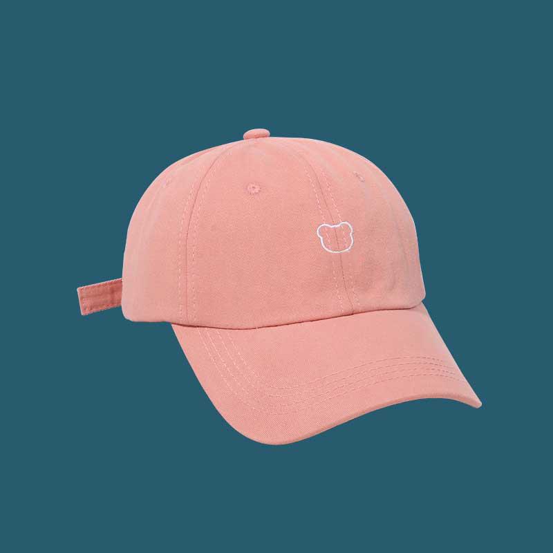 

Cute Bear Women Baseball Cap Summer Adjustable Cotton Snapback Hat Solid Color Female Lady Outdoor Sport Sun Visors Adjustable