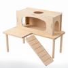 L-shaped Hamster Shelter House Easy To Install Pet Climbing Toy Hamster Playground  for Small Pets
