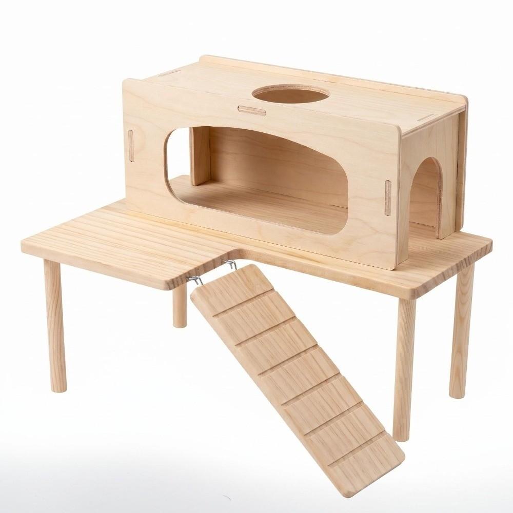 L-shaped Hamster Shelter House Easy To Install Pet Climbing Toy Hamster Playground for Small Pets