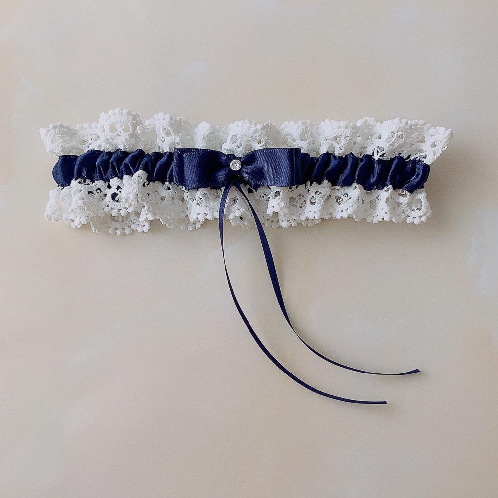 Kasure Hurtownia Kobiety Dziewczyna Księżniczka Cosplay Wesele Impreza Ślubna Koronka Kwiatowy Niebieski Noga Pierścień Pętla Pończocha Pas Do Pończoch