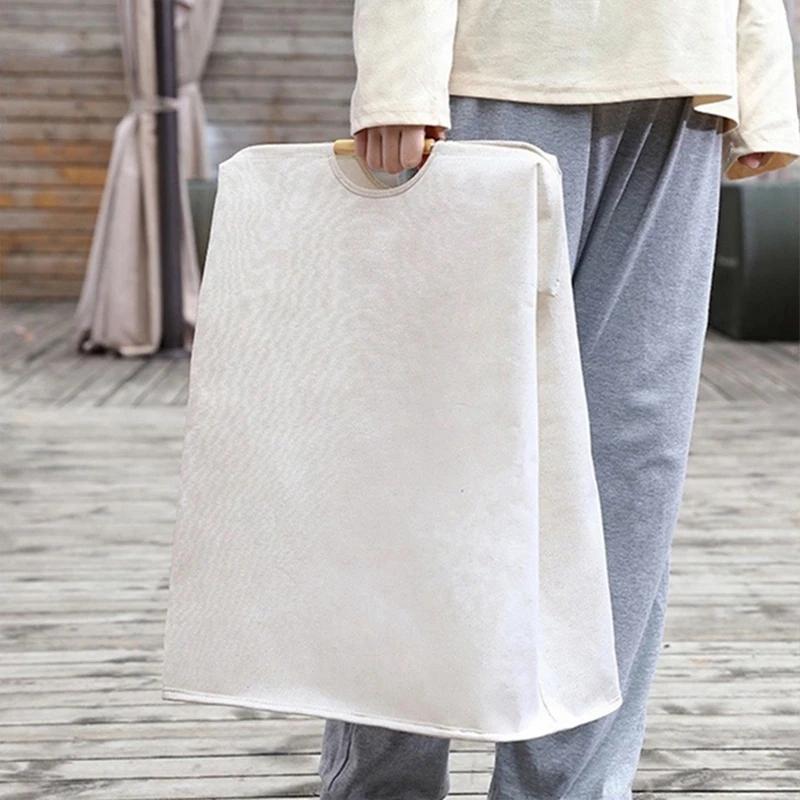 Waterproof Laundry Basket Cotton Linen Dirty Clothes Baskets Organizer Foldable Sundries Storage Bag Toy Organizer