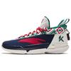 KT9 Nitrogen Technology Cushioning Abrasion Resistant Breathable Mid Top Basketball Shoes Men's Blue White Red 112411101-2