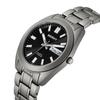 BERNY Men's Watch Titanium Analog Quartz 10ATM Waterproof Super Luminous Black