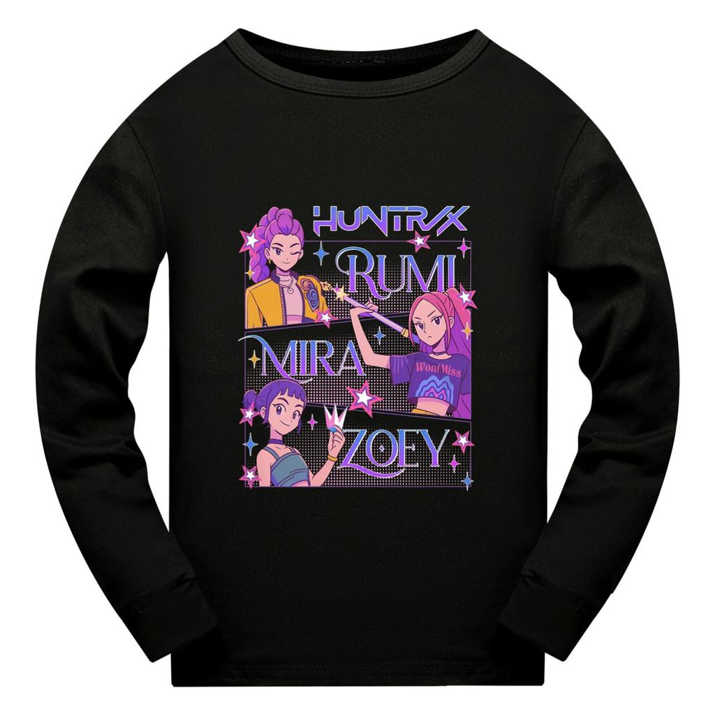 5021 Kids Girls Rumi Zoey Mira Super Star Print Long Sleeves T-Shirt