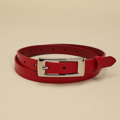 High-End Damen Rindsleder Gürtel Basic Vielseitiger Pendlergürtel Echtes Leder Dünner Gürtel Damen Schicker Damengürtel