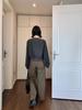 Women’s Khaki Woolen Baseball Jacket: Spring 2025 Petite Short Coat in New Style