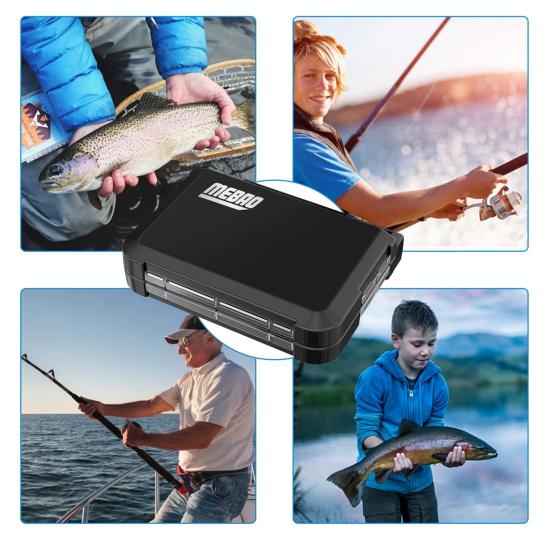 

Ящик для хранения рыболовных приманок Yousheng с несколькими отделениями, регулируемый дизайн, съемный компактный портативный контейнер для хранения, ящик для инструментов