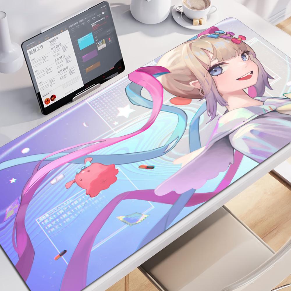 NEEDY GIRL OVERDOSE Anime Mouse Pad Mouse Pad Cute HD Desk Pad Extended Gaming Keyboard Mats Large XXL Gamer Mousepad