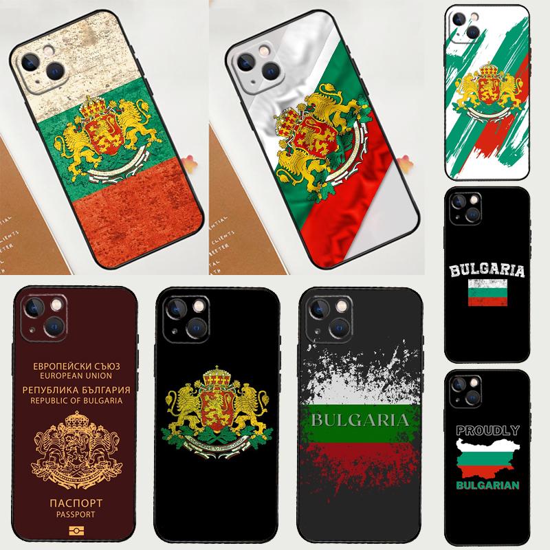 Bulgaria Flag Passport Map Case For iPhone 13 12 11 14 15 16 Pro Max Mini XR XS X Plus Silicone Bumper Cover Capa