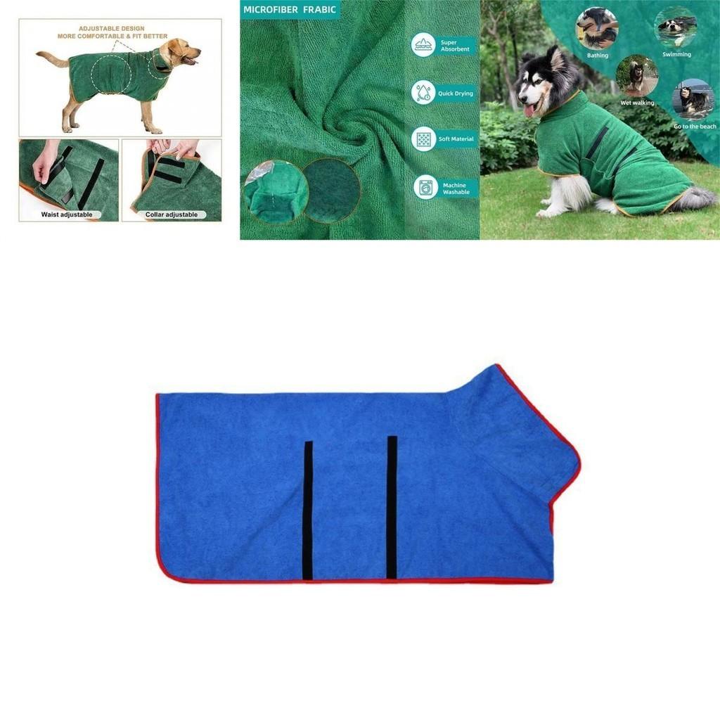 New Dog Bath Towel Absorbent And Wraps Around Your Pet Wholesale Pet Bathrobe