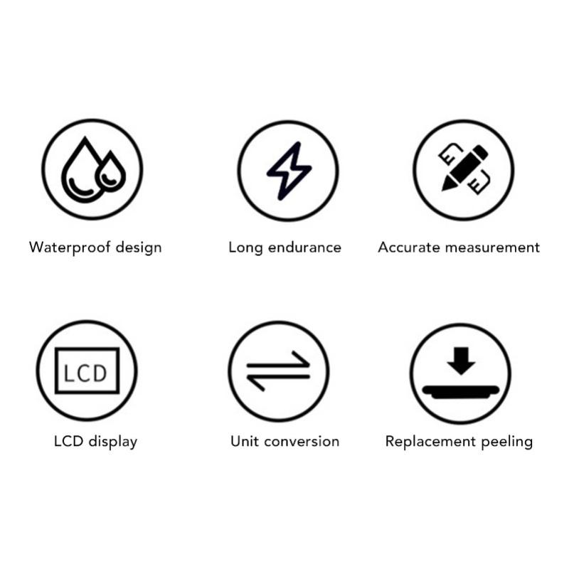 Folding Digital Kitchen Scale X Type Compact Portable LCD Screen 5 Units For Food