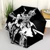 1pc Outdoor Umbrella with "Warrior and Horseman" Print - Automatic Opening/Closing, Portable 3-Fold Design, 8-Rib Iron Frame - Perfect Gift for Fans,